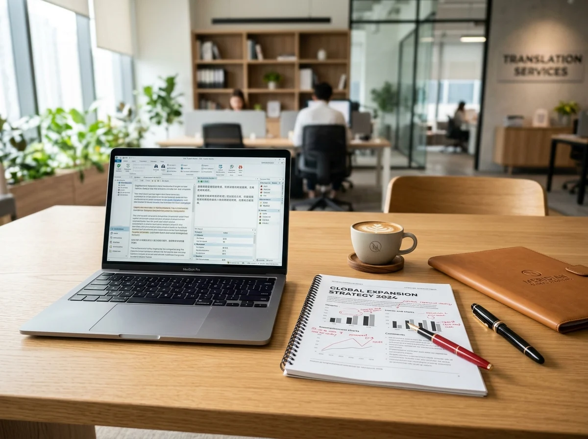 Enterprise document translation and quality review workspace